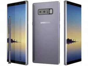 samsung galaxy note 8 orkide grisi 3D Model