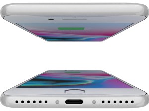 apple iphone 8 silver Modello 3D