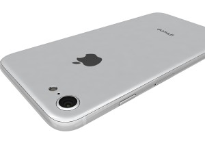 apple iphone 8 silver Modello 3D