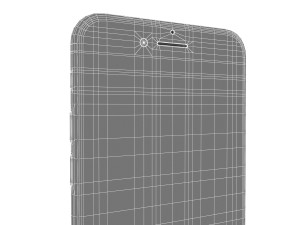 apple iphone 8 silver Modello 3D