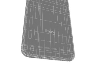 apple iphone 8 silver Modello 3D
