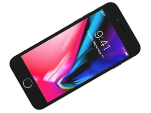 apple iphone 8 space gray 3D Model