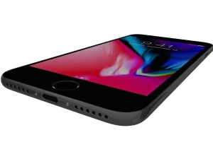 apple iphone 8 space gray 3D Model