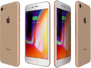 apple iphone 8 all colors 3D Model