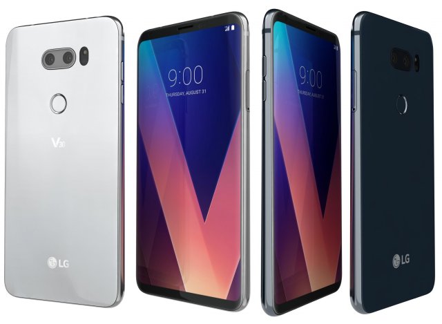 lg v30 cloud silver and moroccan blue Model 3D .c4d .max .obj .3ds .fbx .stl .blend 