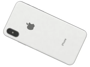 apple iphone x silver 3D Model