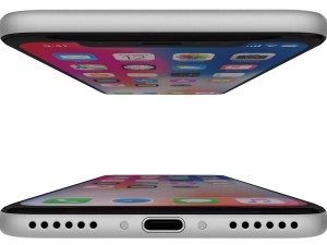 apple iphone x silver 3D Model
