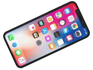 apple iphone x silver 3D Model