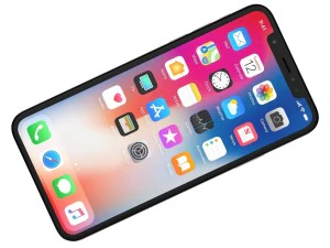 apple iphone x silver 3D Model