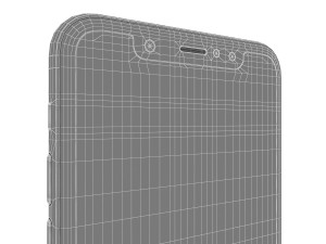 apple iphone x silver 3D Model
