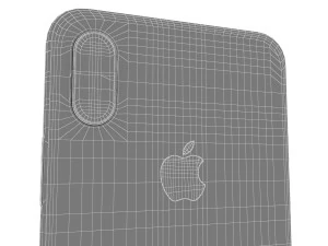 apple iphone x silver 3D Model