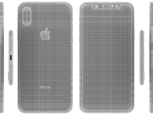 apple iphone x silver 3D Model