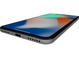 apple iphone x space gray 3D Model