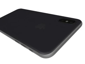 apple iphone x space gray 3D Model
