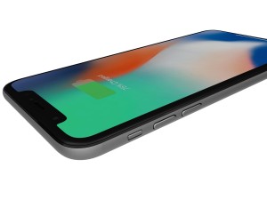 apple iphone x space gray Modelo 3D