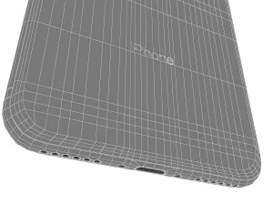 apple iphone x space gray 3D Model