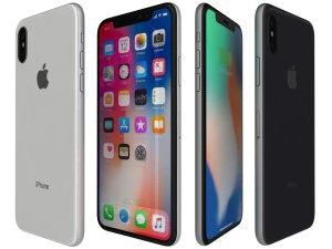 एप्पल आईफोन एक्स सभी रंग 3D मॉडल