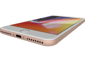 apple iphone 8 plus gold 3D Model