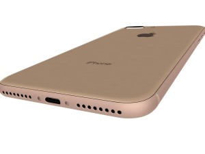 apple iphone 8 plus gold 3D Model