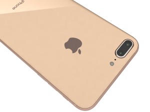 apple iphone 8 plus gold 3D Model