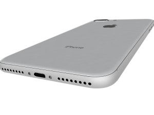 apple iphone 8 plus silver Modelo 3D