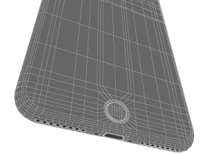 apple iphone 8 plus space gray 3D Model