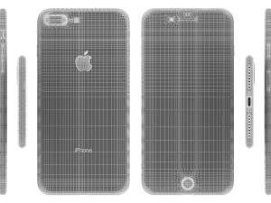 apple iphone 8 plus space gray 3D Model