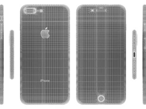 apple iphone 8 plus space gray 3D Model