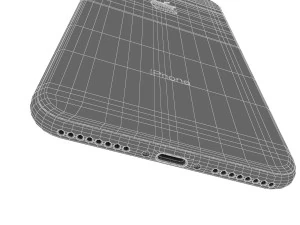 apple iphone 8 plus space gray 3D Model