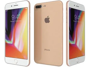 apple iphone 8 plus all colors 3D Model