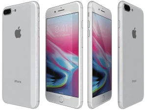 apple iphone 8 plus all colors 3D Model