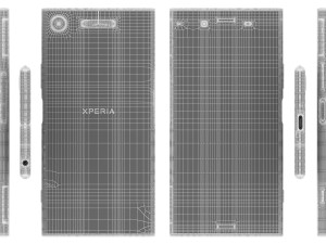 sony xperia xz1 moonlit blue 3D Модель
