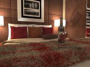interior bedroom scene 3D Model