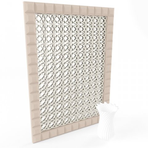 mirror and vase decoration 3Dモデル .c4d .max .obj .3ds .fbx .stl .blend 