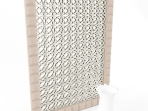 mirror and vase decoration 3D Model