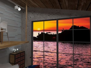interior bed room eiffel 3D Model