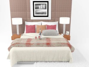 сцена спальні 3D Модель