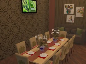 full restaurant and bar with wc 3D Model