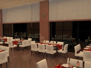 full restaurant and bar with wc Modello 3D