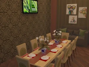 full restaurant and bar with wc 3D Model