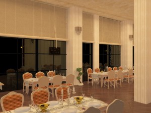 full restaurant and bar with wc Modello 3D