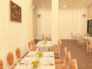 full restaurant and bar with wc Modello 3D