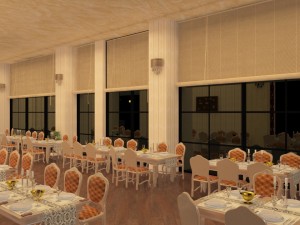 full restaurant and bar with wc Modello 3D
