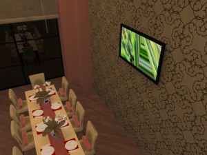 full restaurant and bar with wc Modello 3D