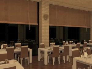full restaurant and bar with wc 3D Model