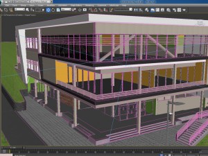 modern hous 3D 模型