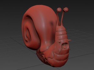 angry snail Modelo 3D