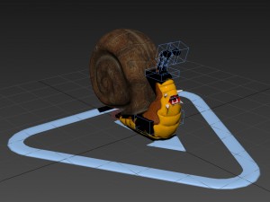 angry snail Modelo 3D