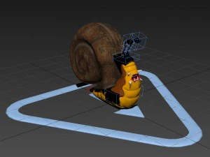 angry snail 3D Model