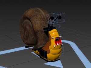 angry snail Modelo 3D
